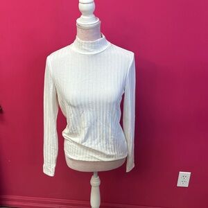 Mango Cream Knit Turtleneck